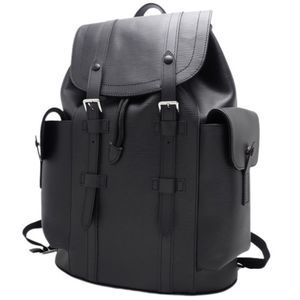 Louis Vuitton MM Rucksack Backpack Shoulder Daypack Epi Leather Black Silver